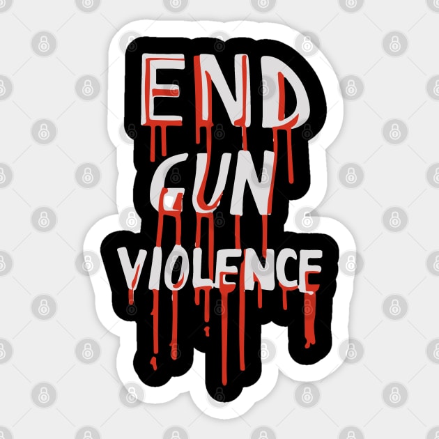 End Gun Violence Sticker by Scar